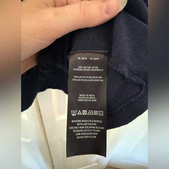 NWT Anthropologie AKEMI+KIN Navy Embroidered Darrie Top Bandana Paisley Boxy Top - Picture 9 of 10